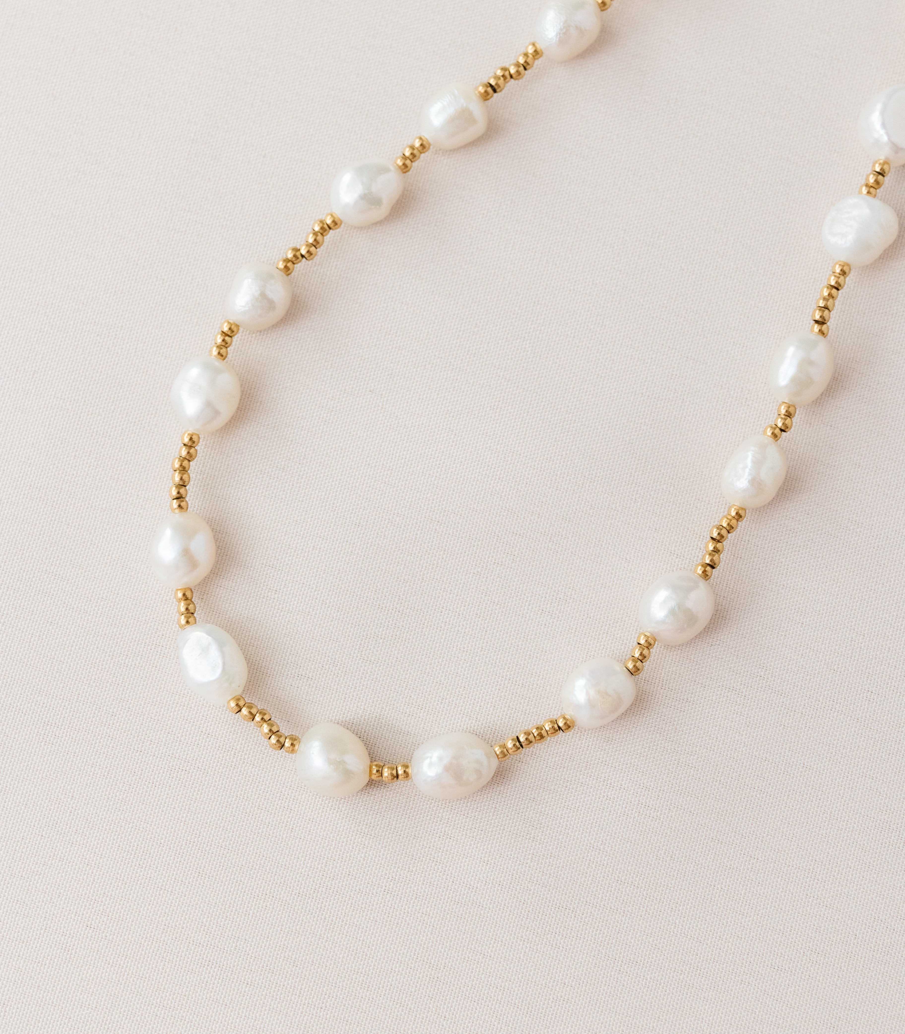 Rosario Pearl Necklace - Arete – Cambio & Co display picture 3