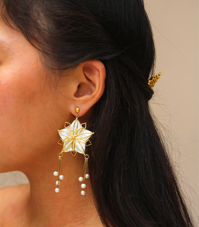 Golden Parol Shell Earrings