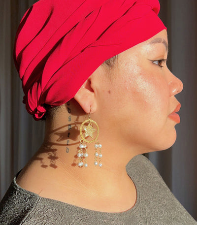 Luz Golden Parol Earrings - AMAMI