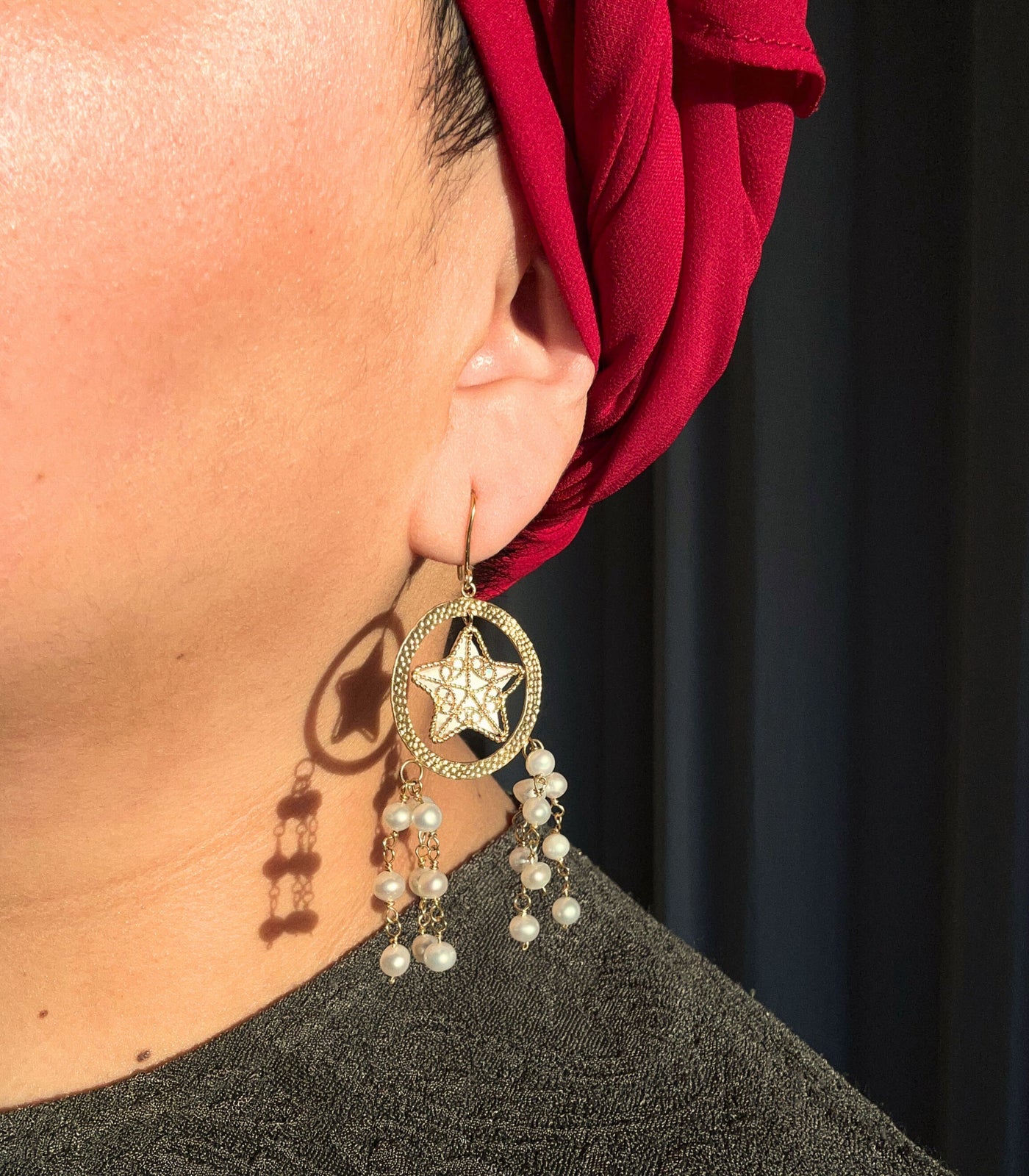 Luz Golden Parol Earrings - AMAMI