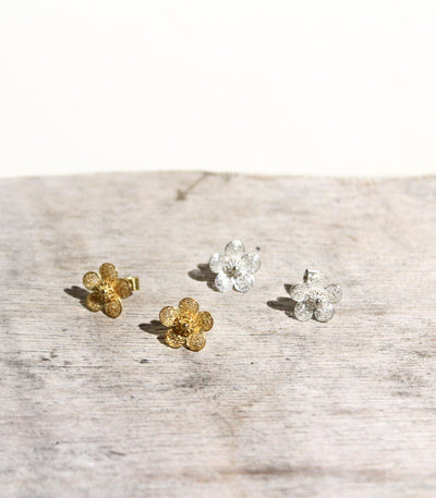 Sampaguita Filigree Stud Earrings