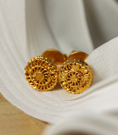 The Padumna Tambourine Stud Earrings - AMAMI