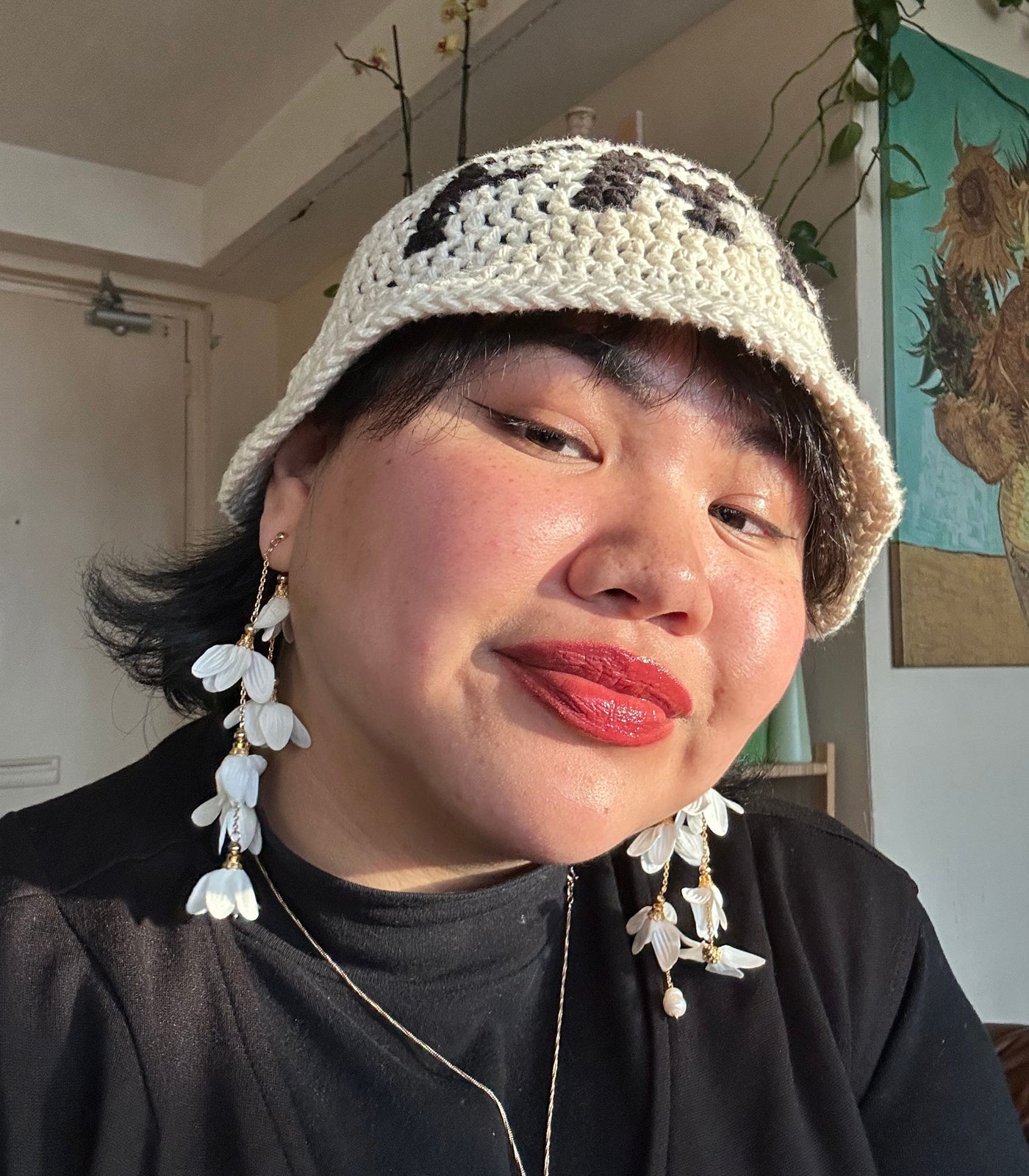 Caida Bloom Pearl Drops - Arete