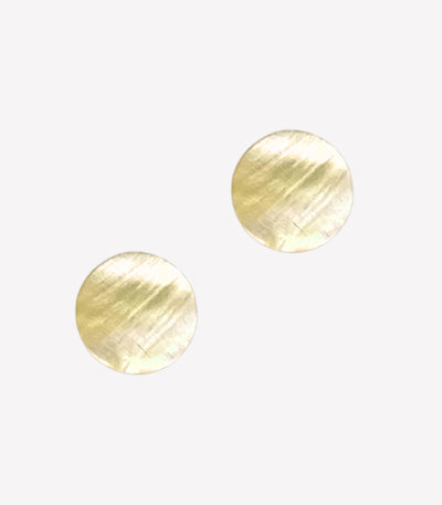 Capiz Shell Stud Earrings - Arete