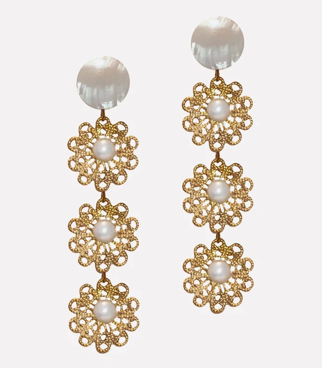 Flores Earrings - Arete