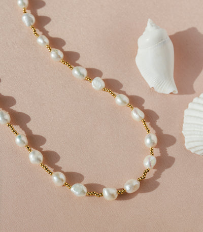 Rosario Pearl Necklace - Arete