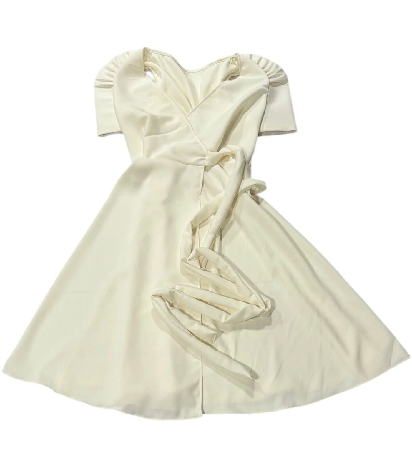 Ivory Terno Wrap Dress