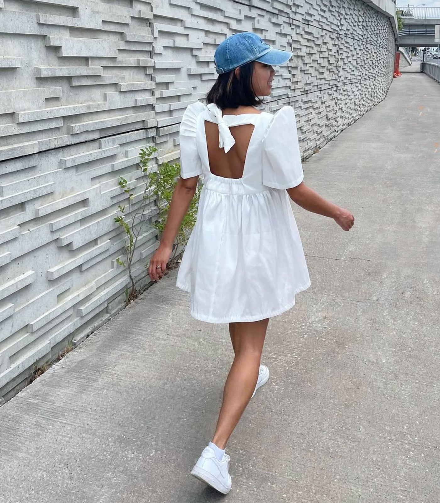 White Babydoll Terno Dress