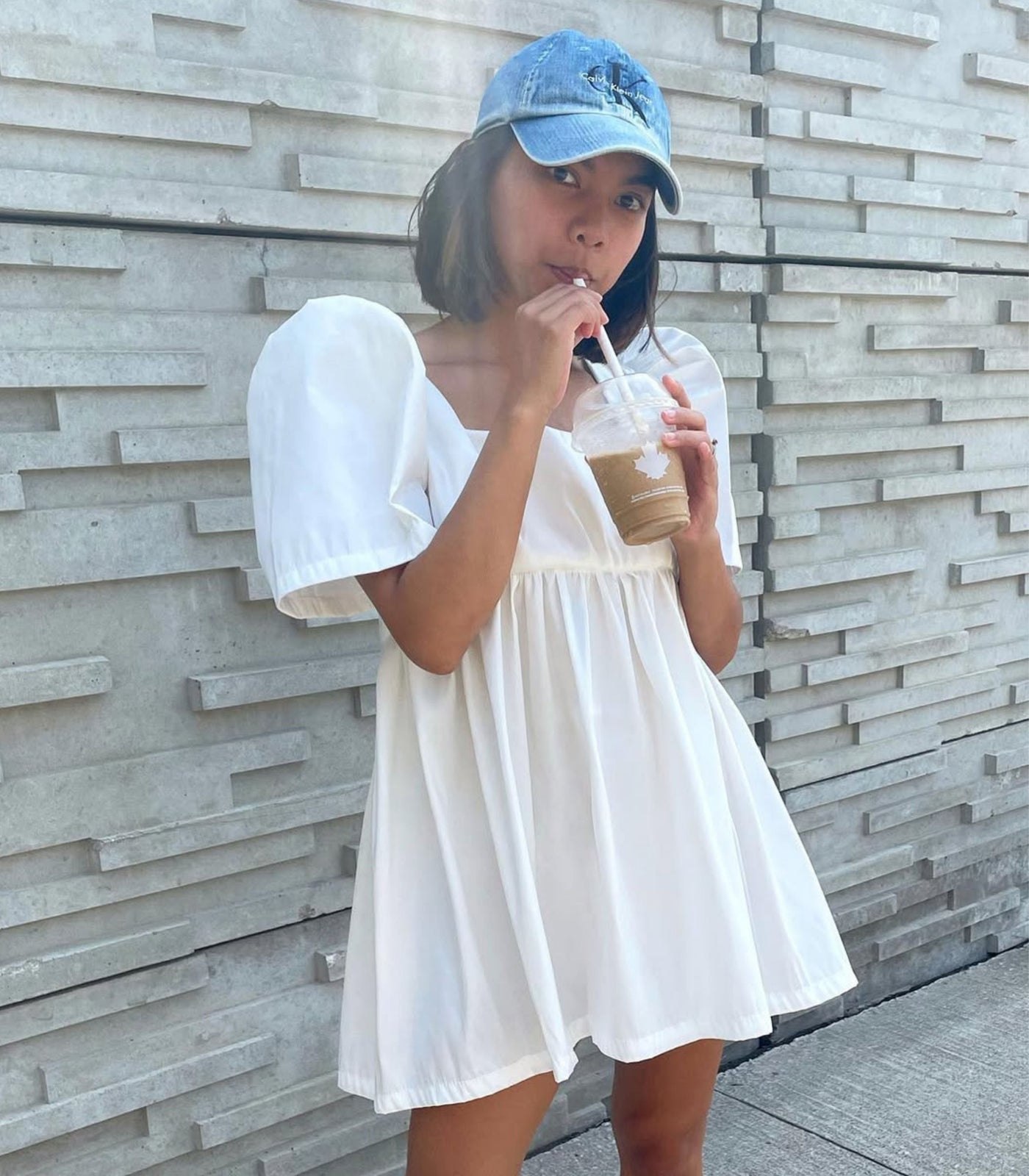 White Babydoll Terno Dress