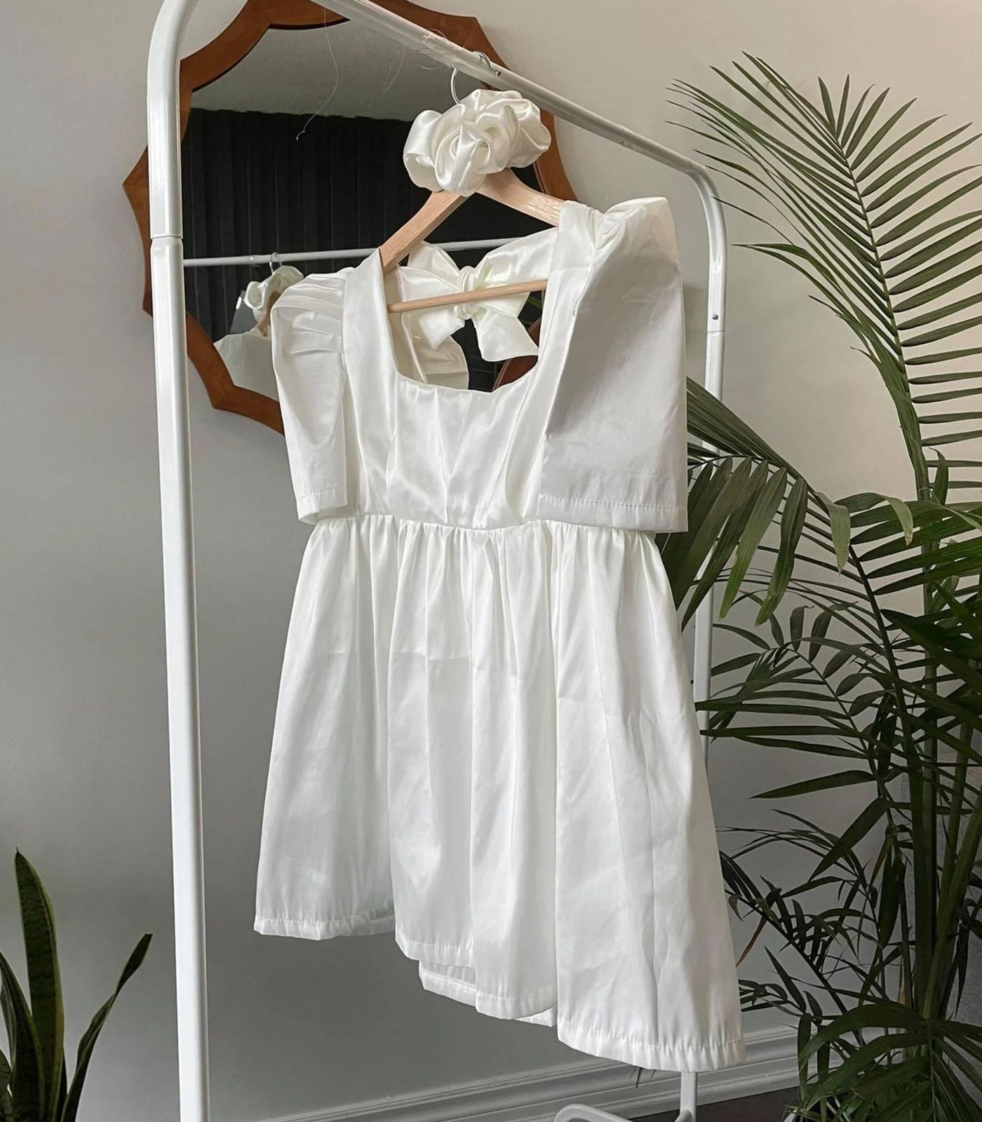 White Babydoll Terno Dress