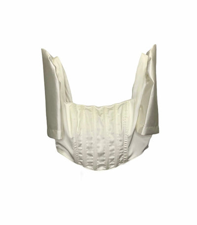 White Satin Corset Terno
