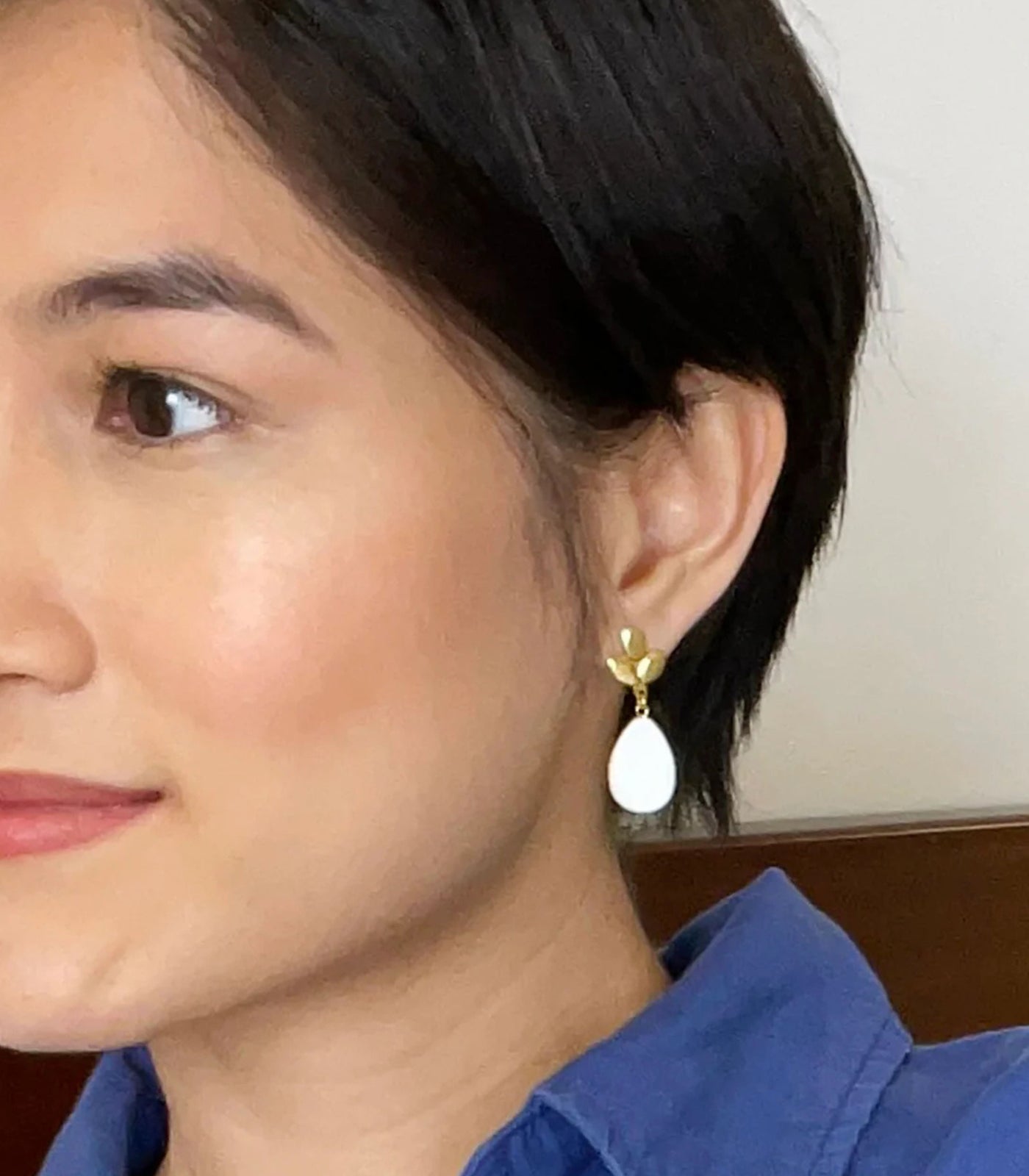 Palay Drop Earrings in Mother of Pearl - Lily Jewelry