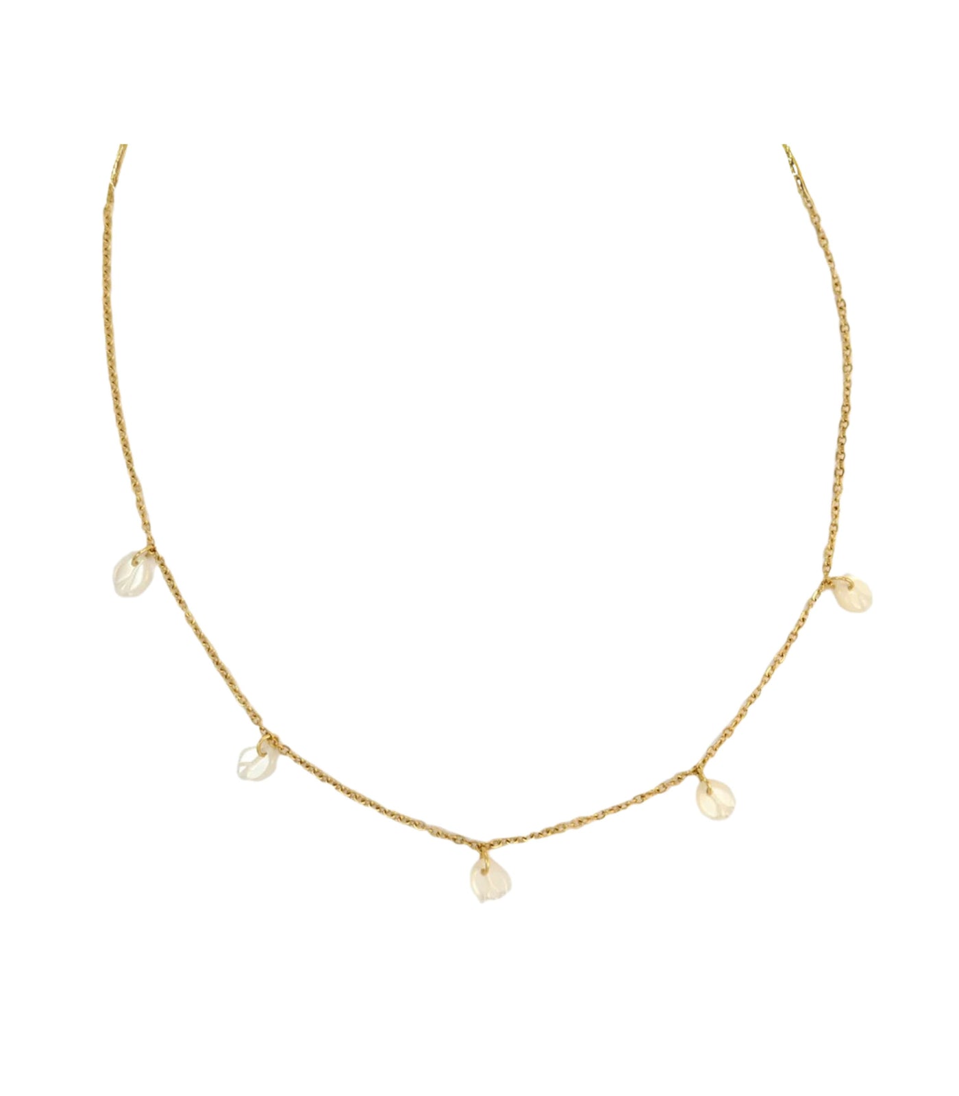 Sampaguita Charms Necklace In Mother Of Pearl - Lily Jewelry
