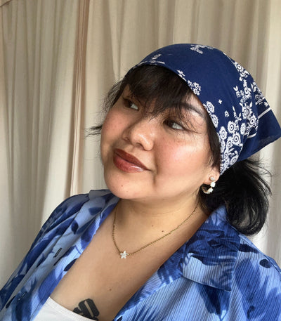 Gianna Sampaguita Bud Hoops In Mother of Pearl - Lily Jewelry
