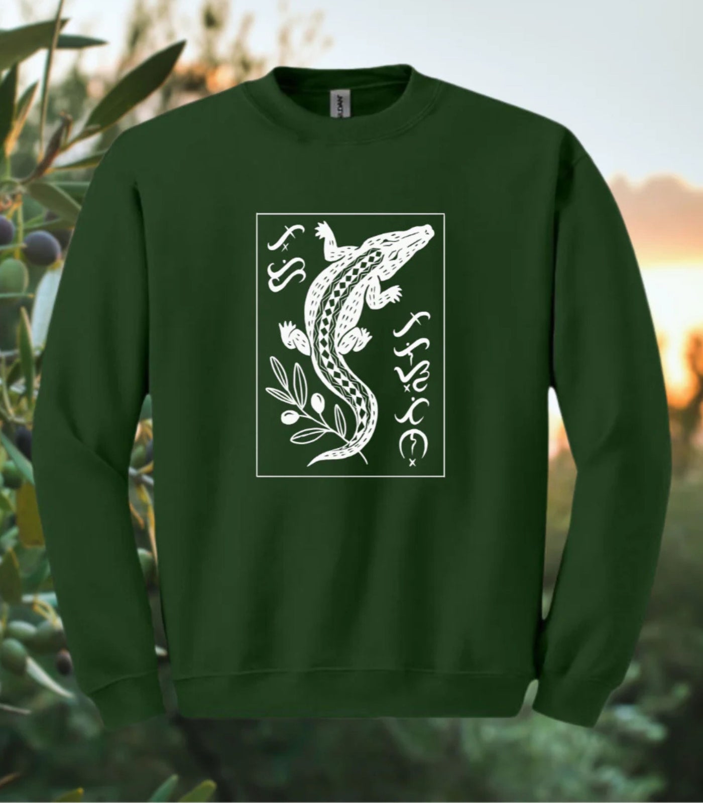 Free Palestine Baybayin Crewneck Sweater - Pinay Collection