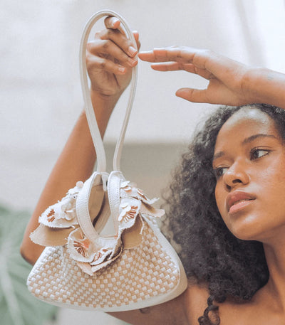 Dangwa Mini Hobo Bag in Beige -Rags2Riches