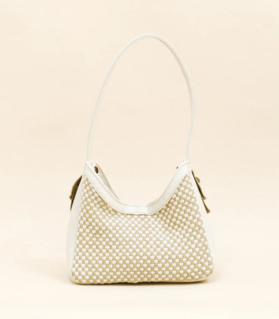 Dangwa Mini Hobo Bag in Beige -Rags2Riches