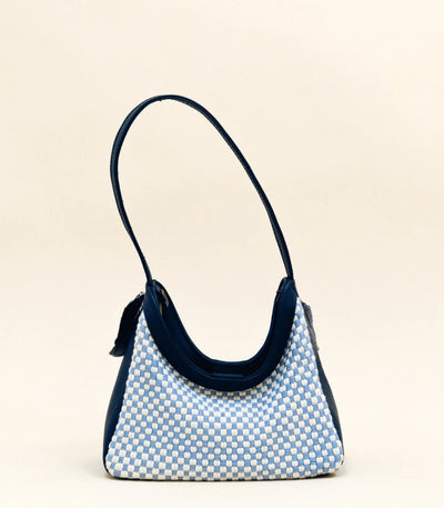 Dangwa Mini Hobo Bag in Navy -Rags2Riches