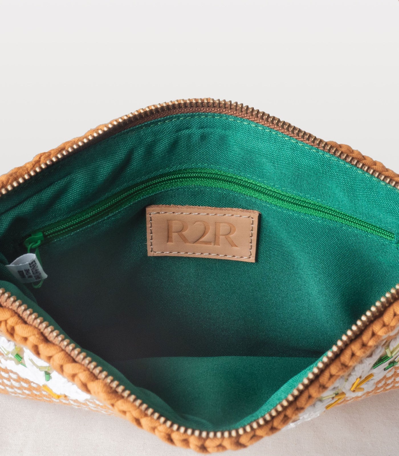 Sampaguita Sobre Clutch in Tan & Beige - R2R