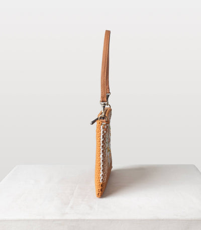 Sampaguita Sobre Clutch in Tan & Beige - R2R