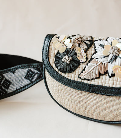 Vinia Hardin Fanny Pack in Beige Combo - Rags2Riches