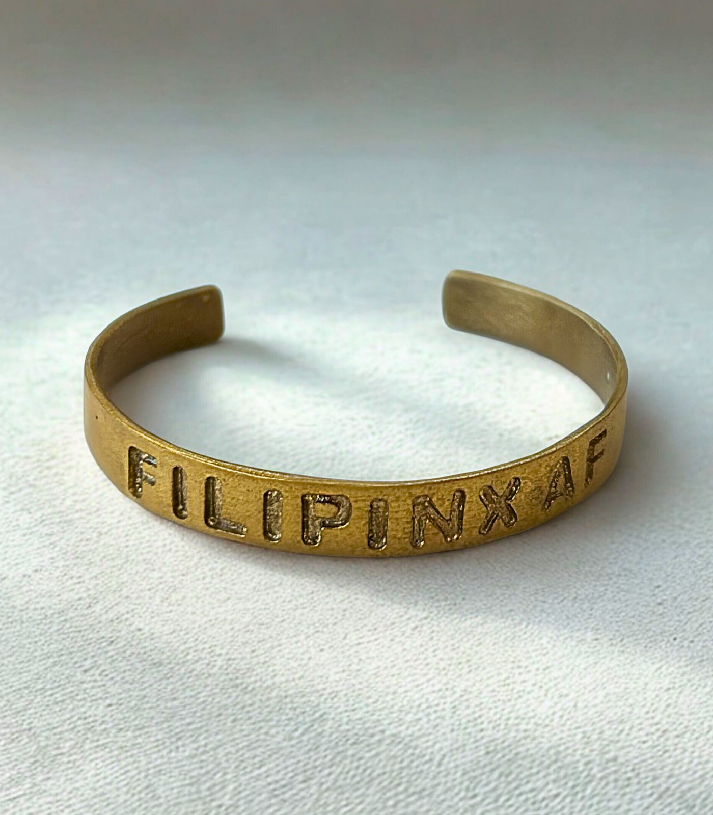 Filipinx AF Brass Bangle