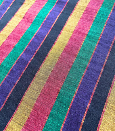 Traditional Rainbow Malong - Handwoven Philippine Textile Wrap, Skirt & Blanket - Sesotunawa