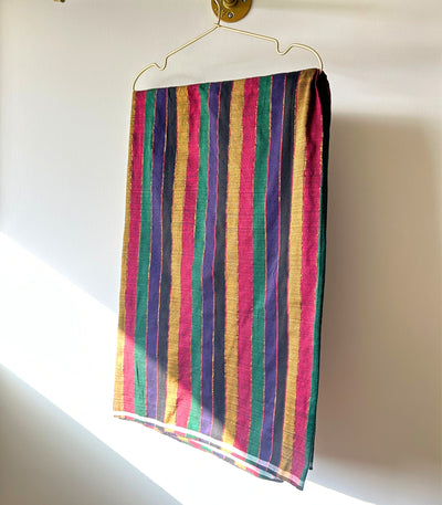 Traditional Rainbow Malong - Handwoven Philippine Textile Wrap, Skirt & Blanket - Sesotunawa