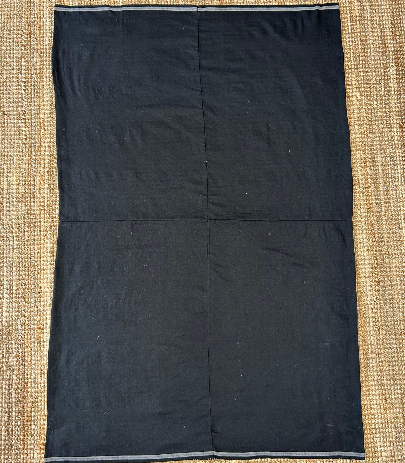 Traditional Tboli Malong - Handwoven Philippine Textile Wrap, Skirt & Blanket in Black Stripes - Sesotunawa and TUGED
