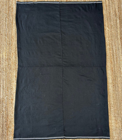 Traditional Tboli Malong - Handwoven Philippine Textile Wrap, Skirt & Blanket in Black Stripes - Sesotunawa and TUGED