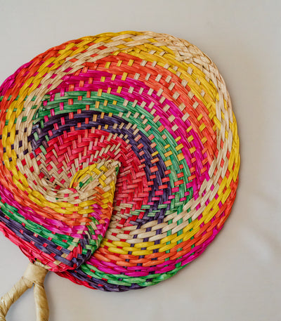 Abaniko Filipino Rainbow Hand Fan