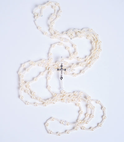 Pearl Rosary Wedding Unity Cord