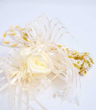 Rosette Yugal Unity Cord in Ecru - The Wedding Library