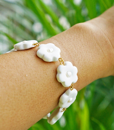 Pearly Sampaguita Bracelet - Tropik Beatnik