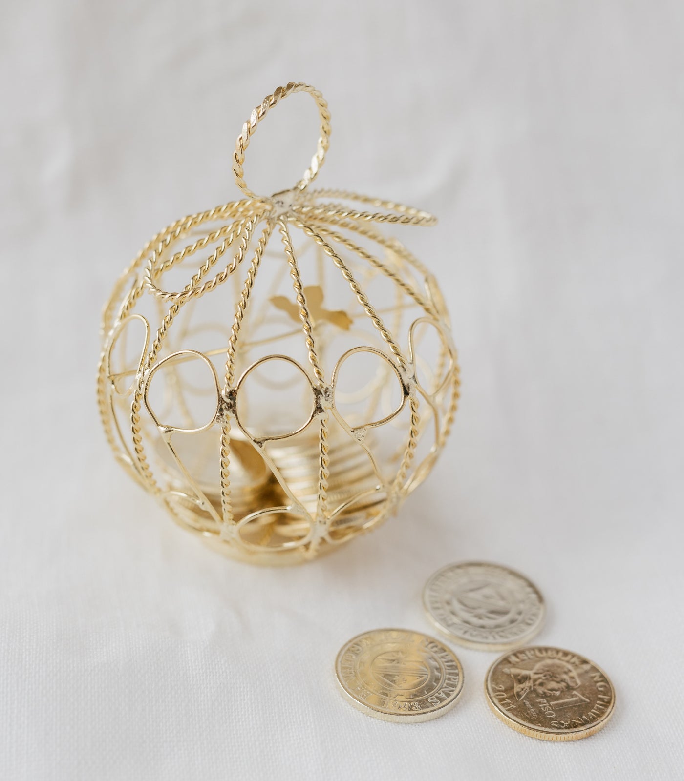 Pumpkin Coach Arras Wedding Coins