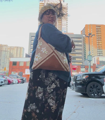 Sampaguita & Gumamela Puso Convertible Tote Bag - r2r