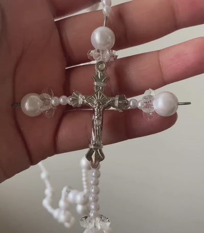 Pearl Rosary Wedding Unity Cord
