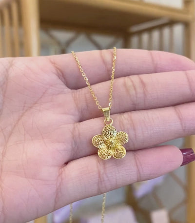 Sampaguita Minimalist Pendant Necklace - AMAMI