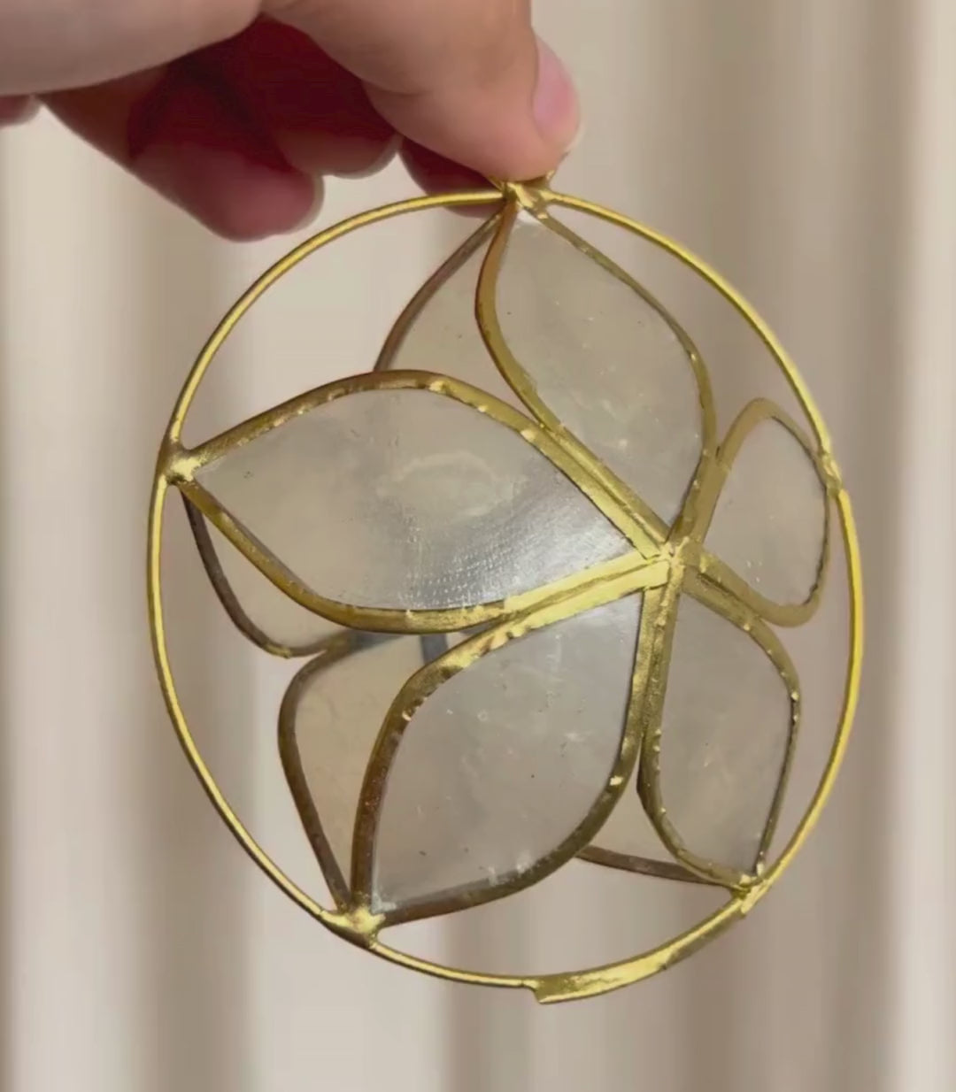 Philippines Capiz Ornaments 3"