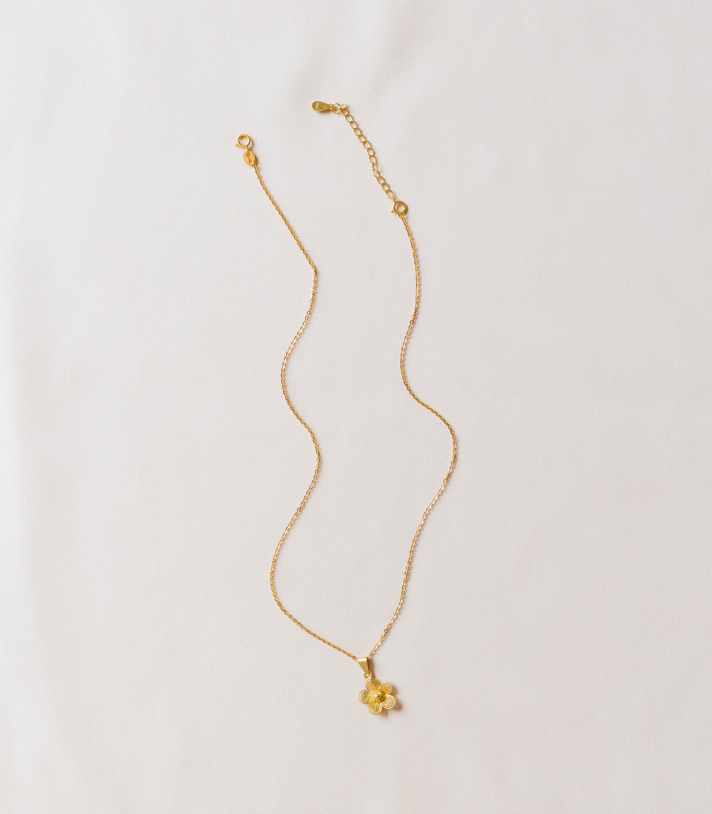Sampaguita Minimalist Pendant Necklace in Gold- AMAMI