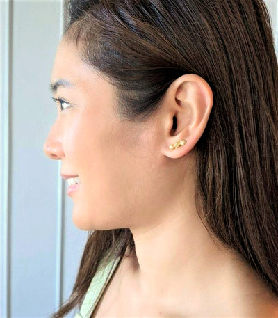 Sampalok Ear Crawlers on a model - AMAMI