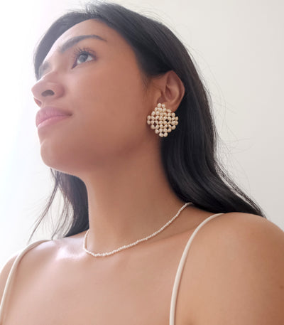 Arroz Pearl Necklace - Arete
