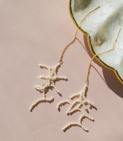 Coral Pearl Threaders - Arete