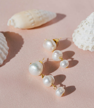 Guijo Pearl Drop Earrings - Arete