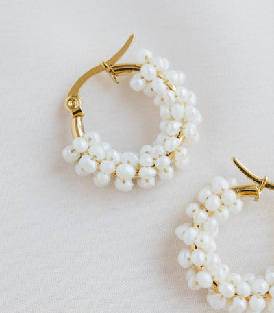 Perla Mini Hoop - Arete