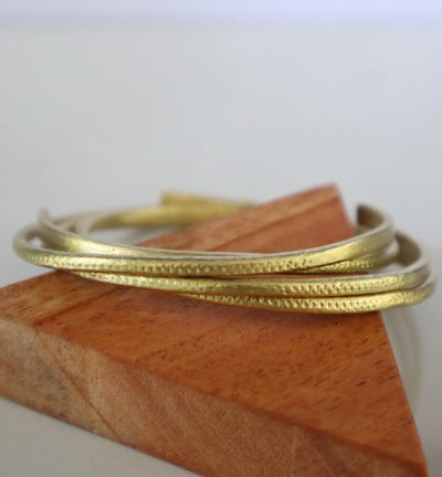 Bluso Nbak Brass Bangle - Sesotunawa