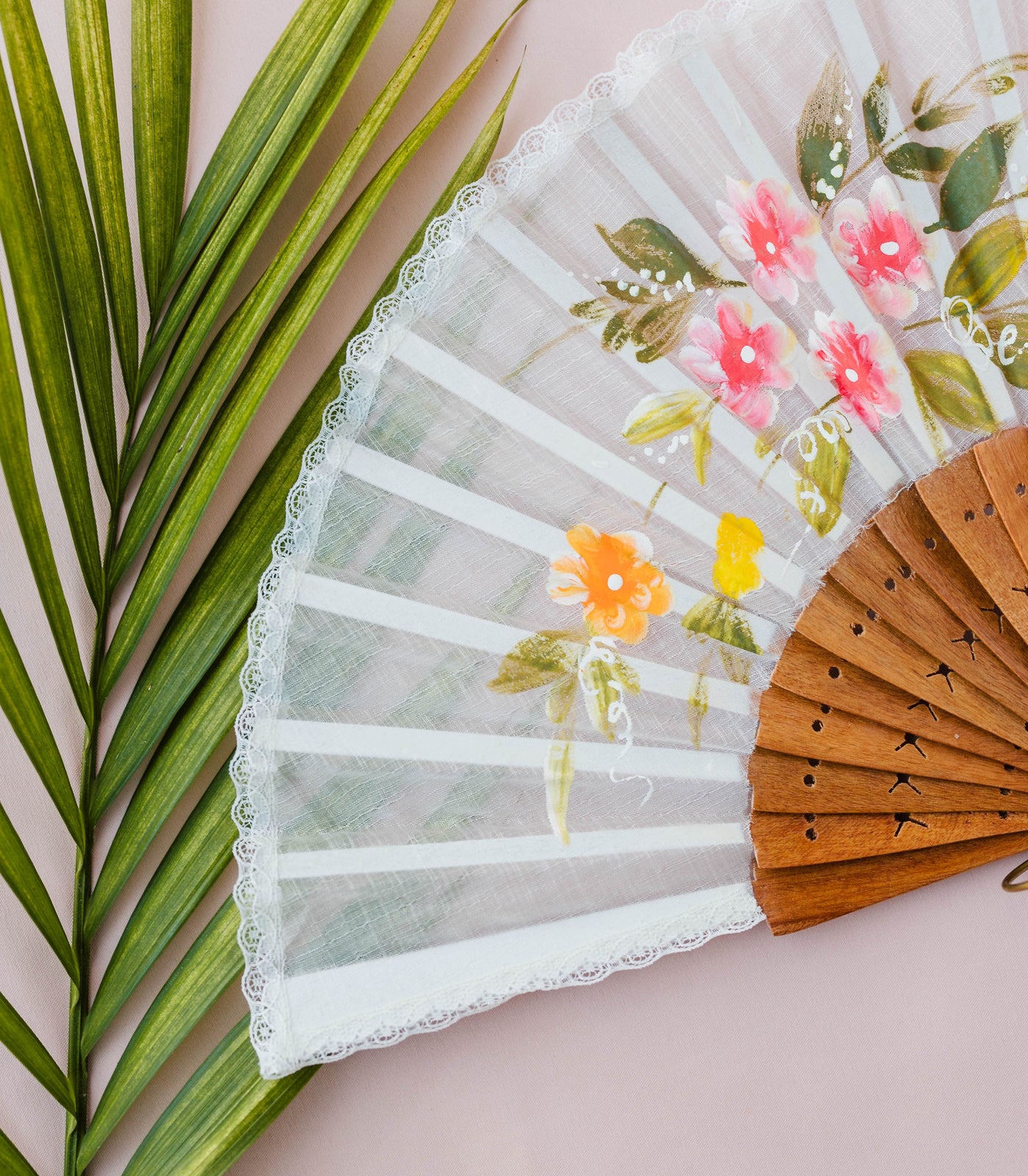 Pamaypay Hand-Painted Filipino Hand Fan - The Wedding Library