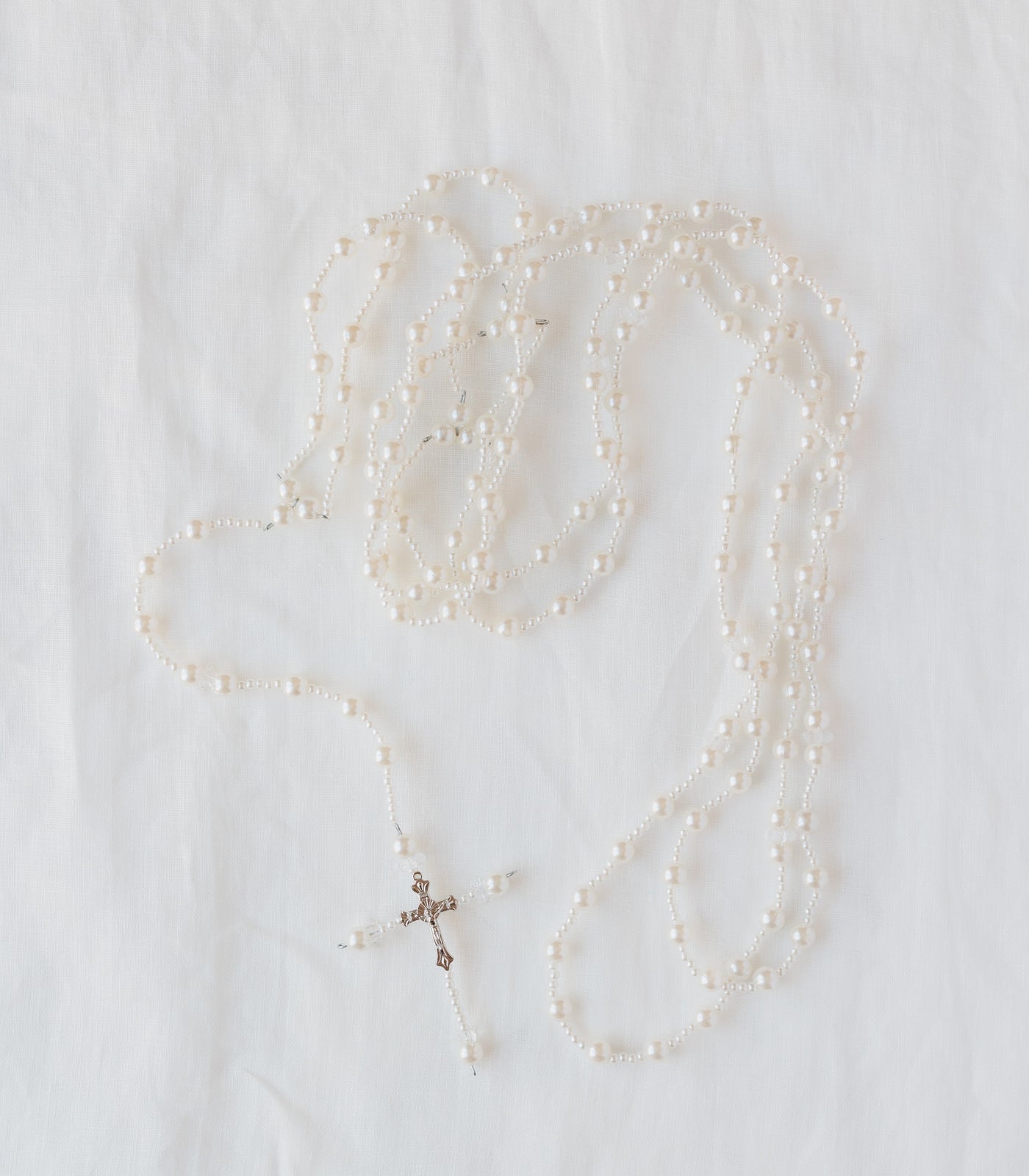 Pearl Rosary Wedding Unity Cord