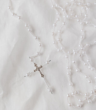Pearl Rosary Wedding Unity Cord