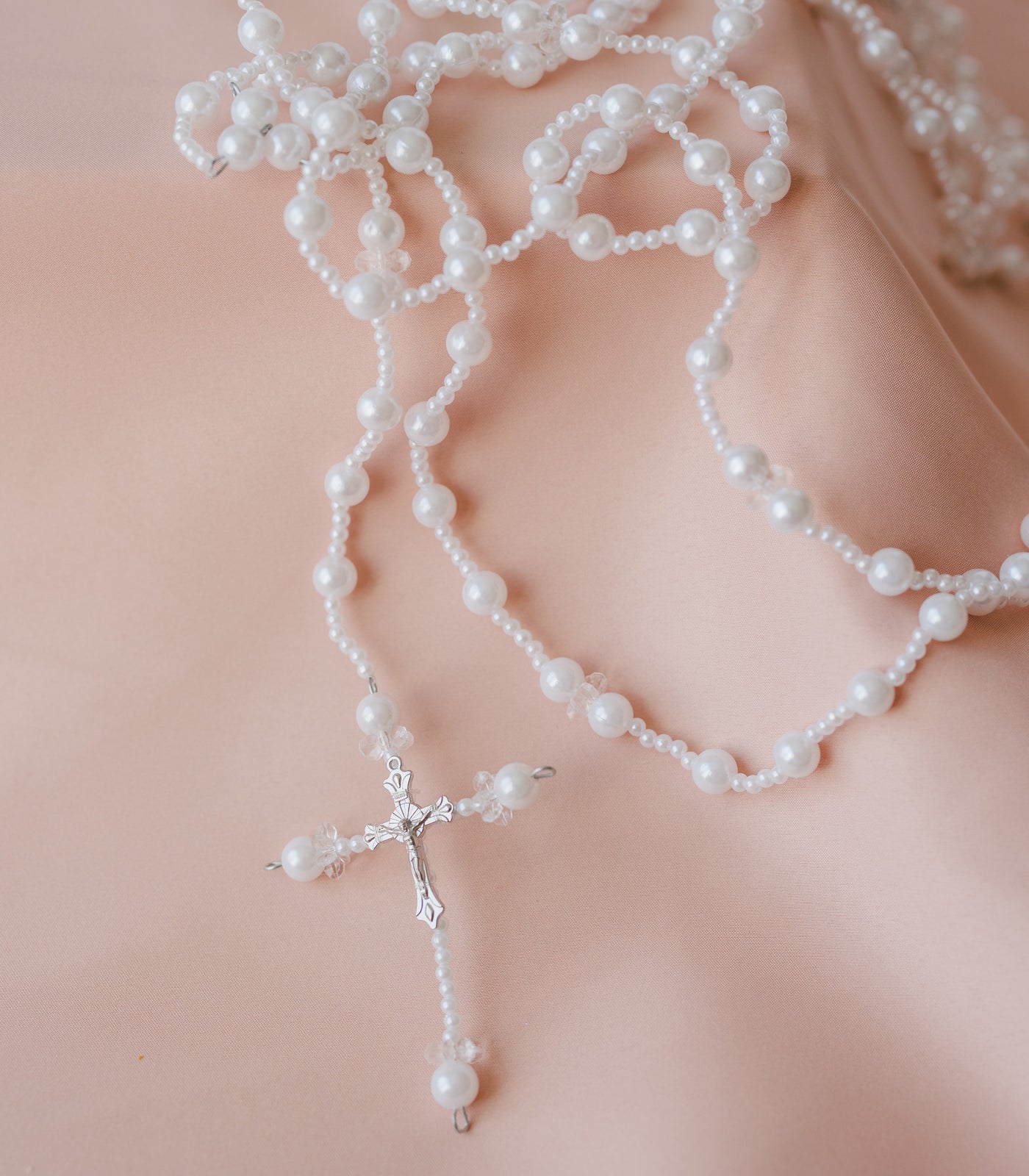 Pearl Rosary Wedding Unity Cord